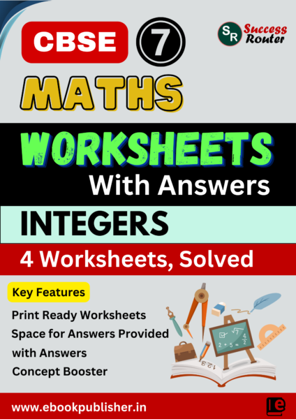 CBSE Worksheets for Class 7 Maths Integers