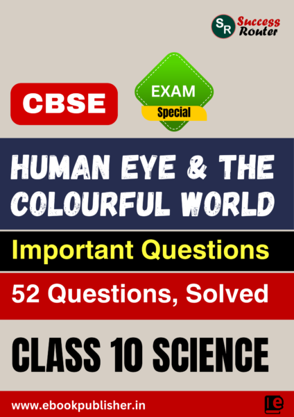 CBSE Important Questions Class 10 Science Chapter 10 Human Eye and the Colourful World
