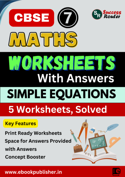 CBSE Worksheets for Class 7 Maths Simple Equations