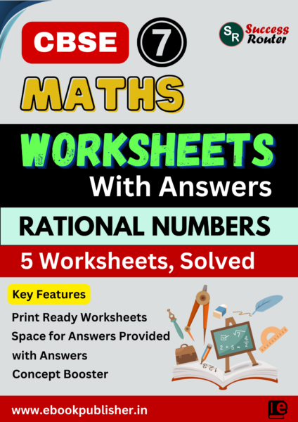 CBSE Worksheets for Class 7 Maths Rational Numbers