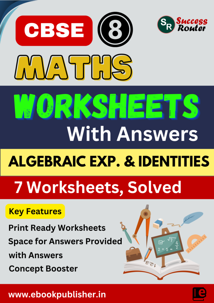 CBSE Worksheets for Class 8 Maths Algebraic Expressions and Identities ...