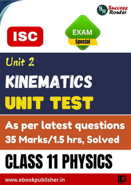 ISC Unit Test Class 11 Physics Unit 2 Kinematics